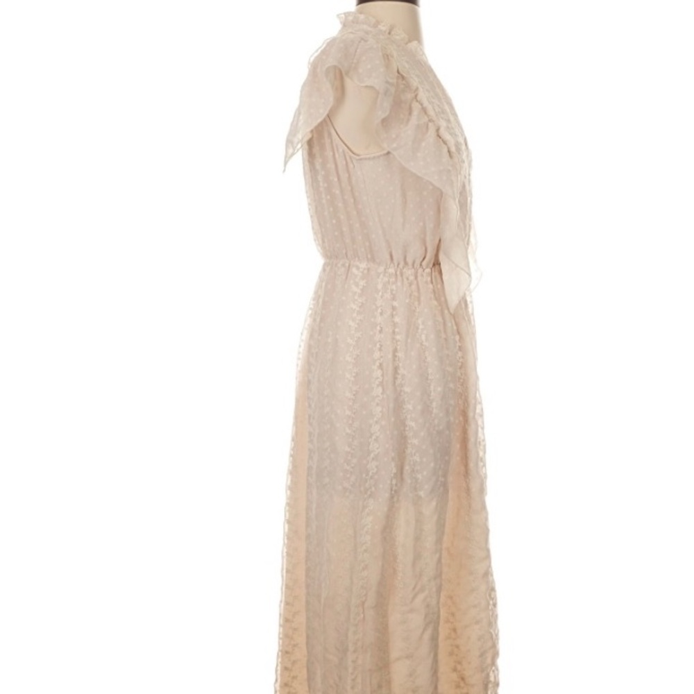 Zara Cream Polka Dot Lace Dress - Picture 3 of 6